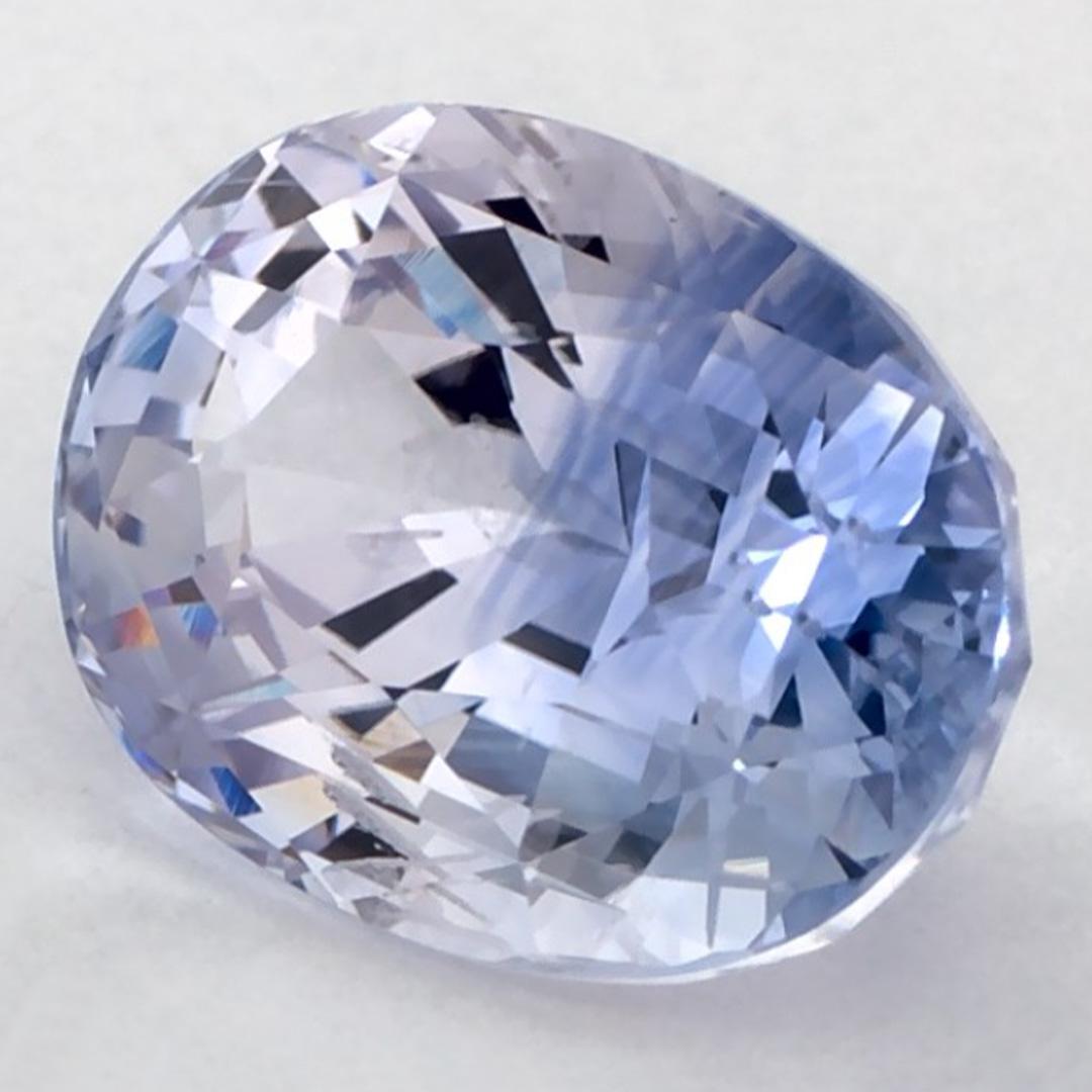 4,17 Karat blauer Saphir Oval zertifiziert loser Edelstein (Ovalschliff) im Angebot
