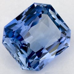 4.17 Ct Blue Sapphire Radiant Certified Loose Gemstone