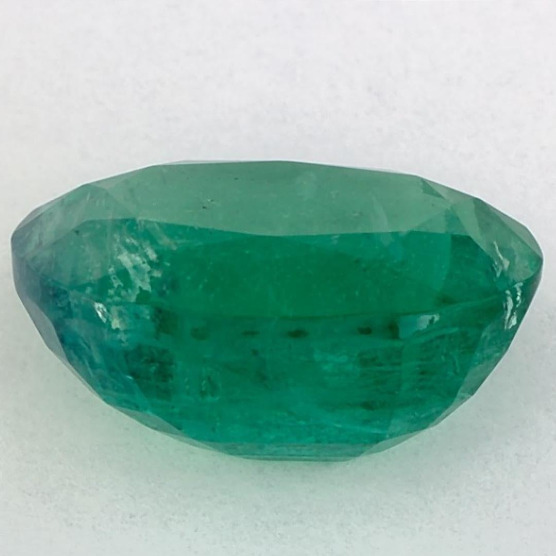 4.17 Karat Smaragd Oval Loser Edelstein im Zustand „Neu“ im Angebot in Fort Lee, NJ