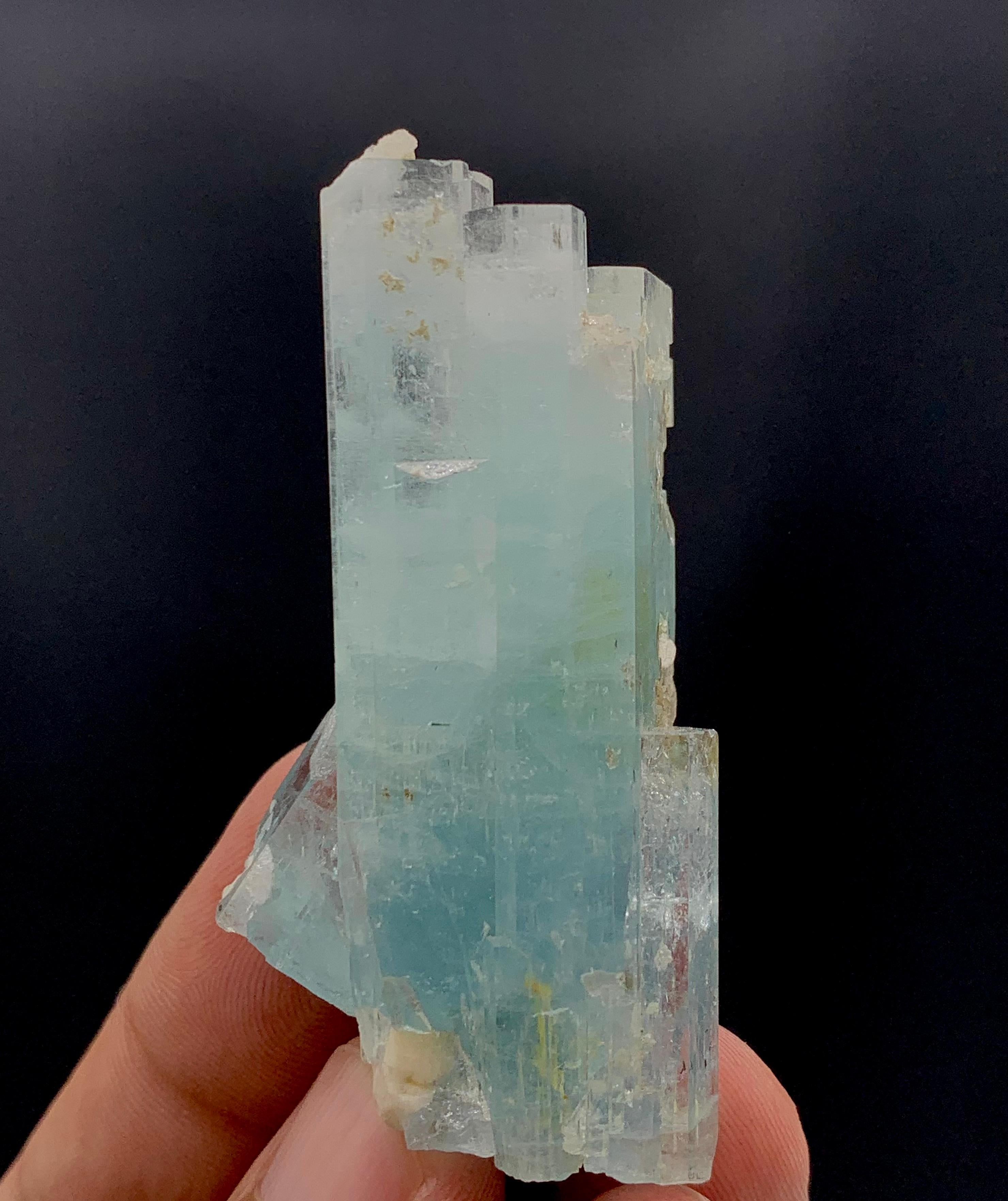 41.75 Gram Lovely Aquamarine Crystals From Shigar Valley, Pakistan  For Sale 3