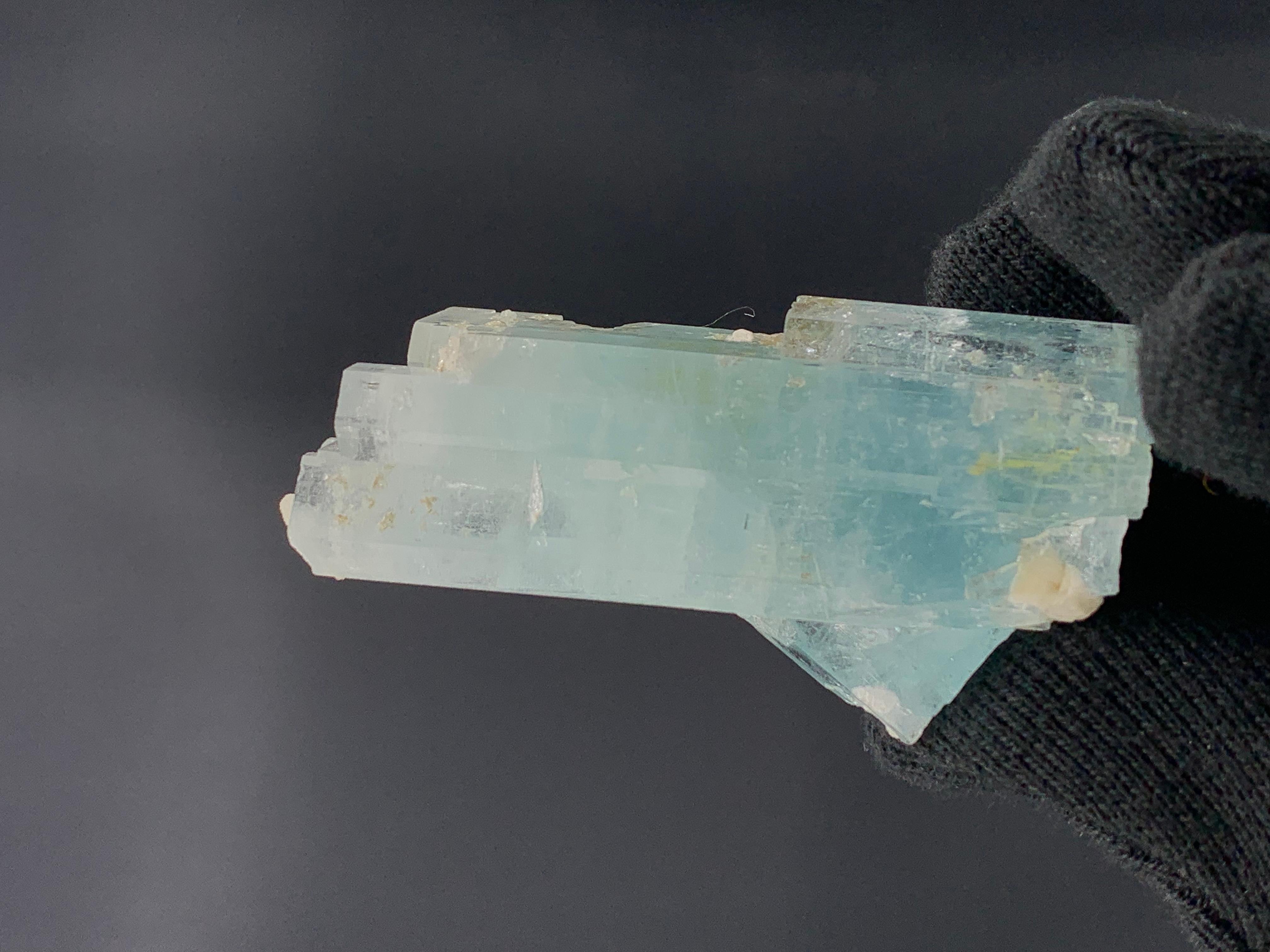 41.75 Gram Lovely Aquamarine Crystals From Shigar Valley, Pakistan  For Sale 5