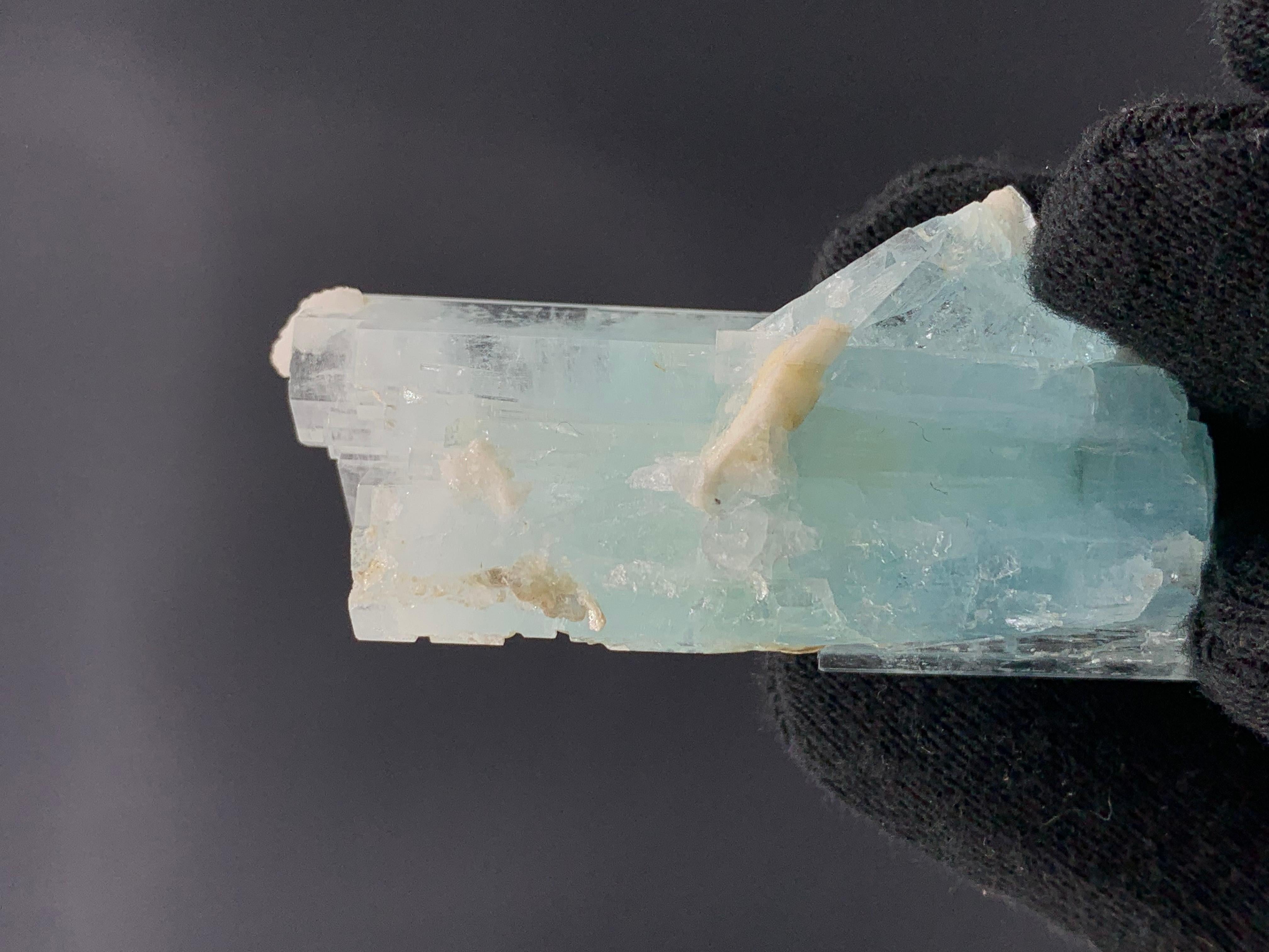 Adam Style 41.75 Gram Lovely Aquamarine Crystals From Shigar Valley, Pakistan  For Sale
