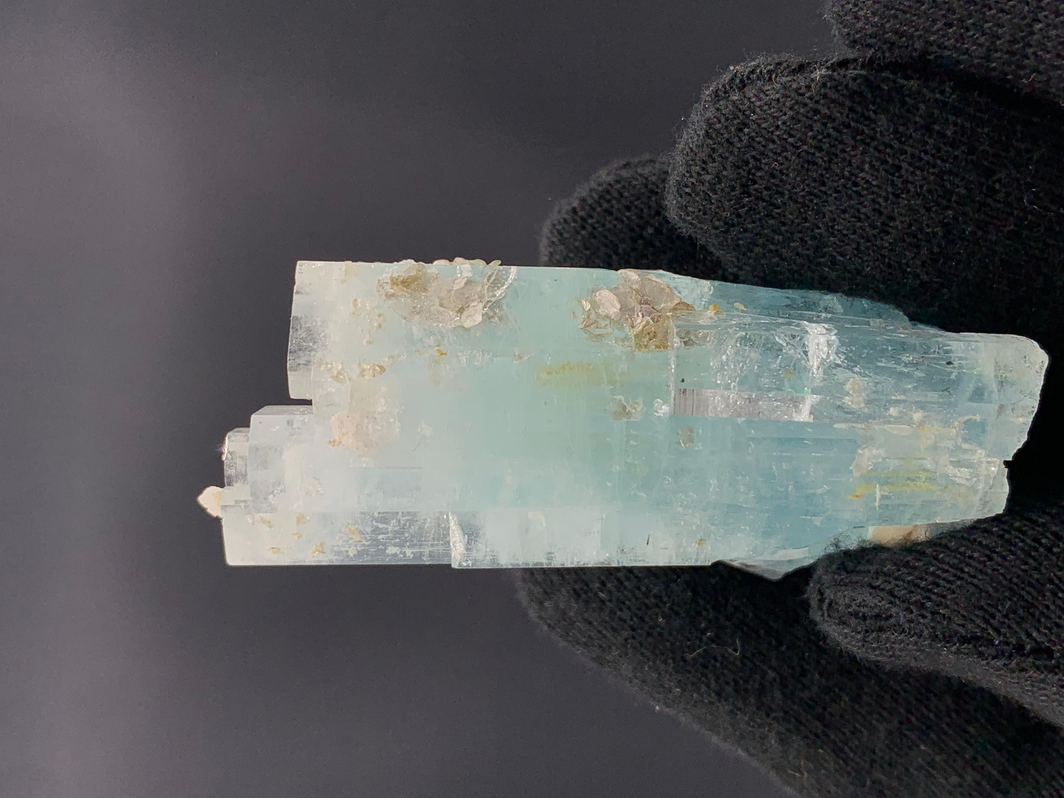 Pakistani 41.75 Gram Lovely Aquamarine Crystals From Shigar Valley, Pakistan  For Sale