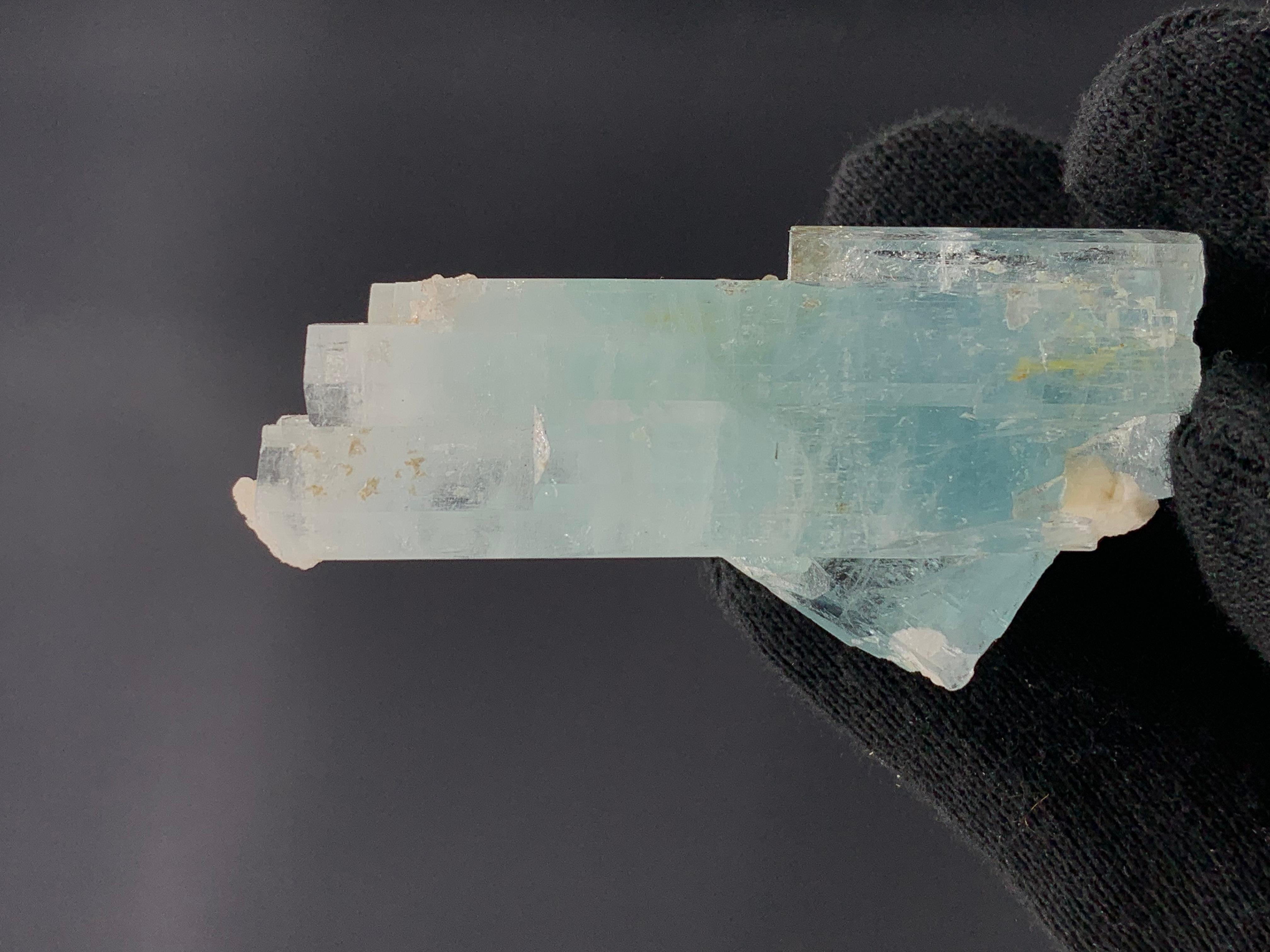 Rock Crystal 41.75 Gram Lovely Aquamarine Crystals From Shigar Valley, Pakistan  For Sale