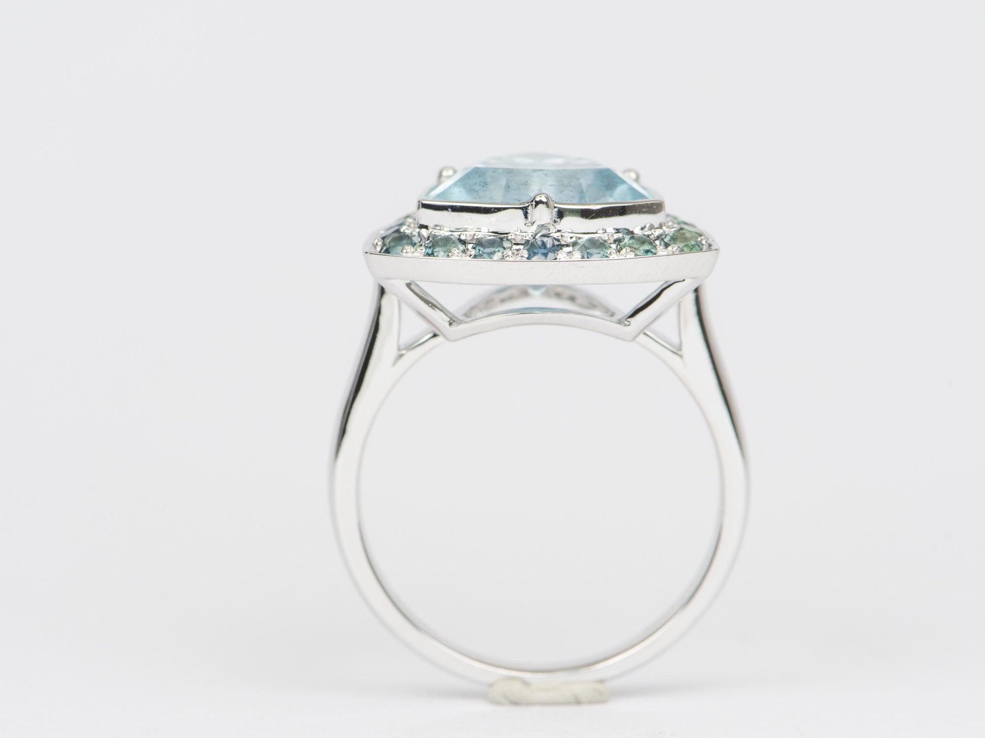 moss aquamarine ring