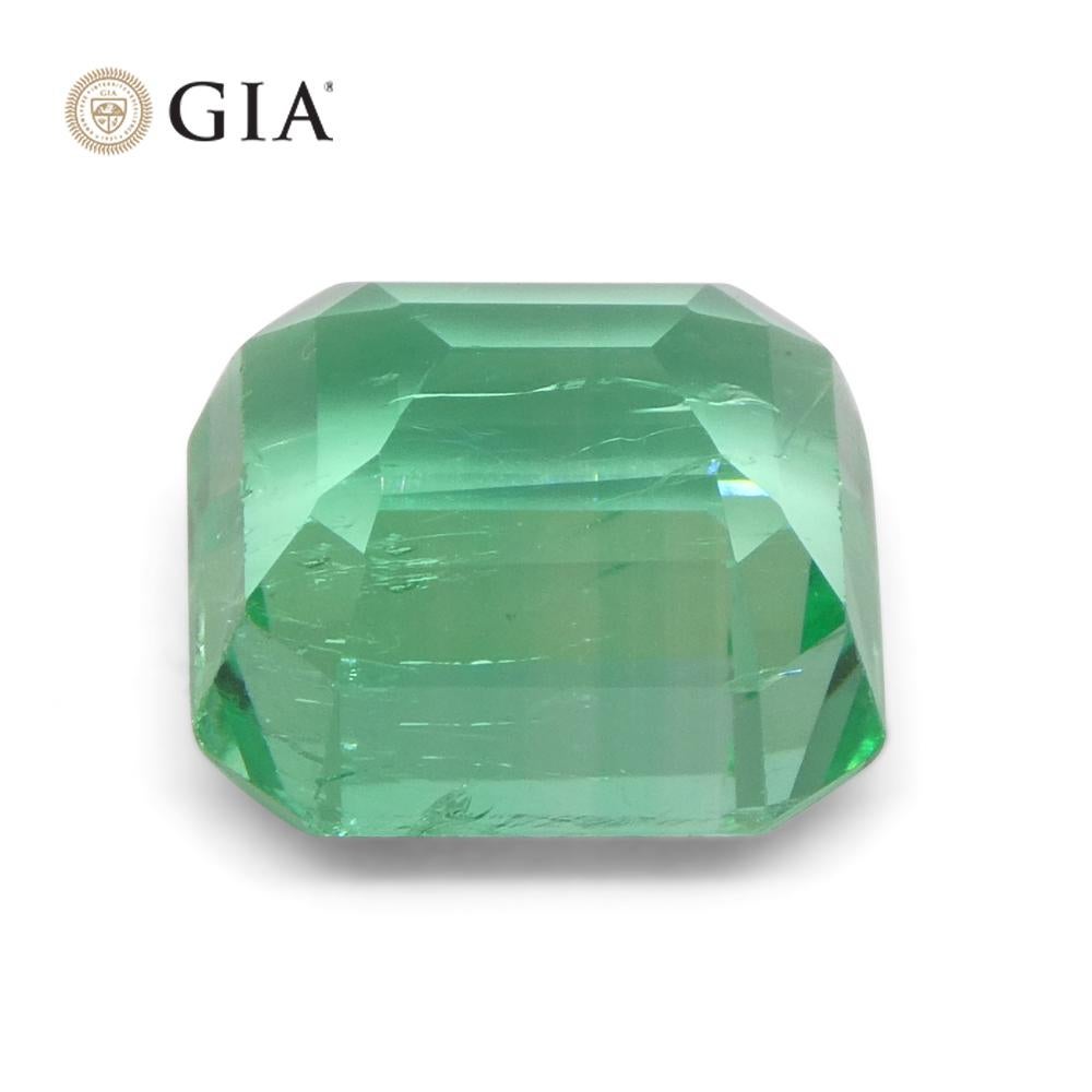 4.18ct Octagonal/Emerald Green Emerald GIA Certified Colombia   7