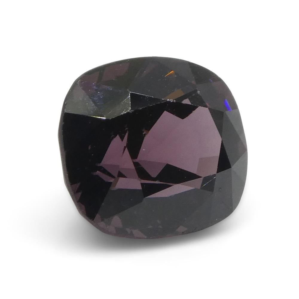 4.18ct Spinello viola rettangolare a cuscino dalla Birmania in vendita 6
