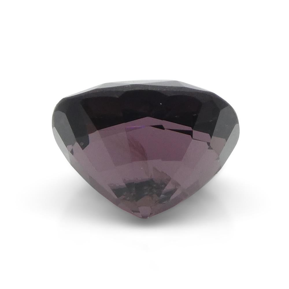 4.18ct Spinello viola rettangolare a cuscino dalla Birmania in vendita 7