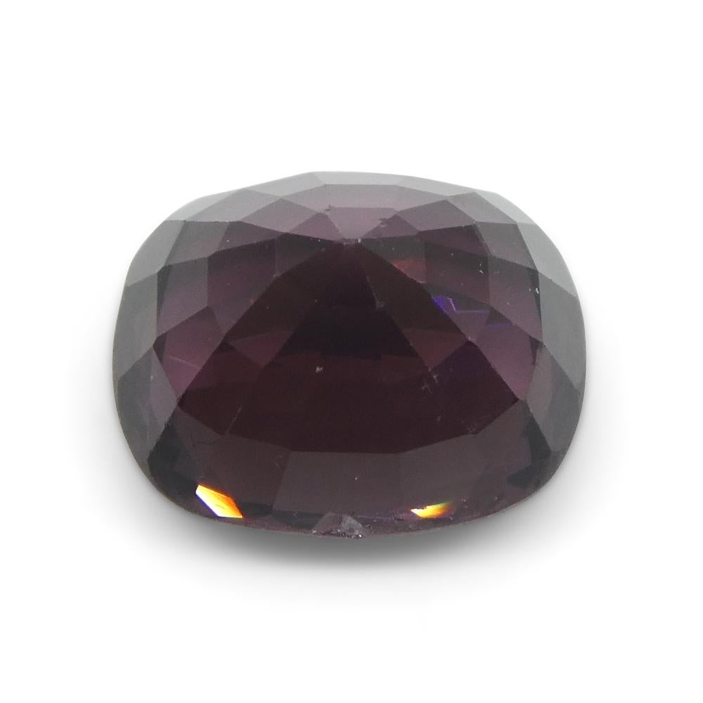4.18ct Spinello viola rettangolare a cuscino dalla Birmania in vendita 8