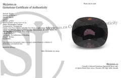 4.18ct Rectangular Cushion Purple Spinel from Burma