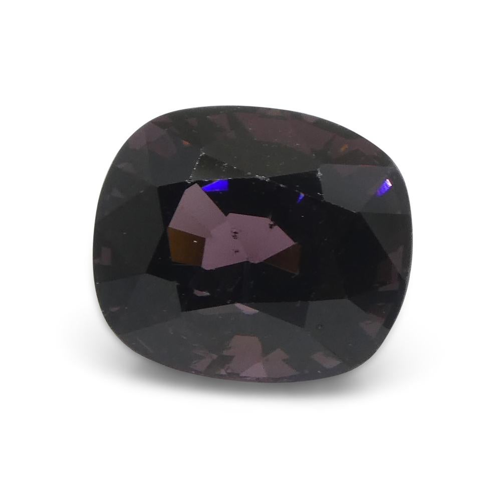 da uomo o donna 4.18ct Spinello viola rettangolare a cuscino dalla Birmania in vendita
