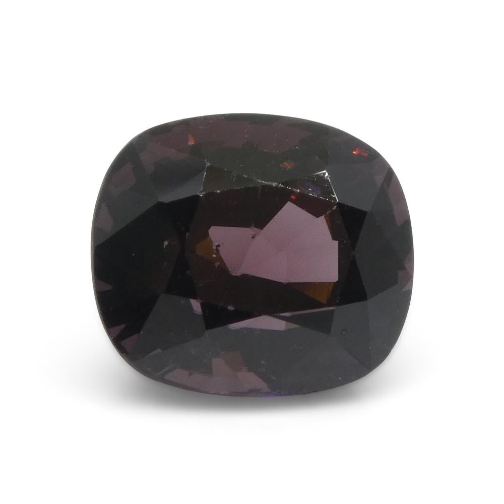 4.18ct Spinello viola rettangolare a cuscino dalla Birmania in vendita 4