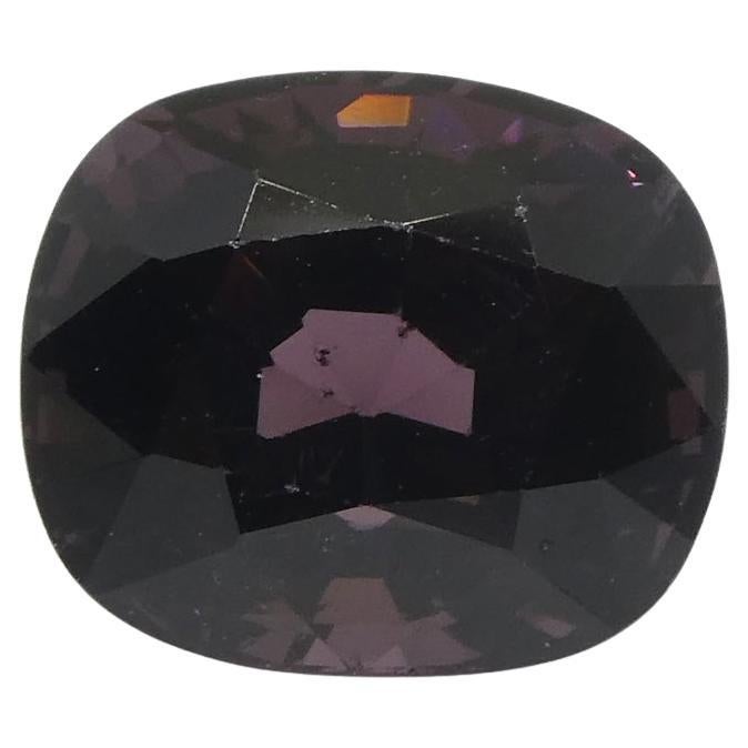 4.18ct Spinelle pourpre rectangulaire de Birmanie