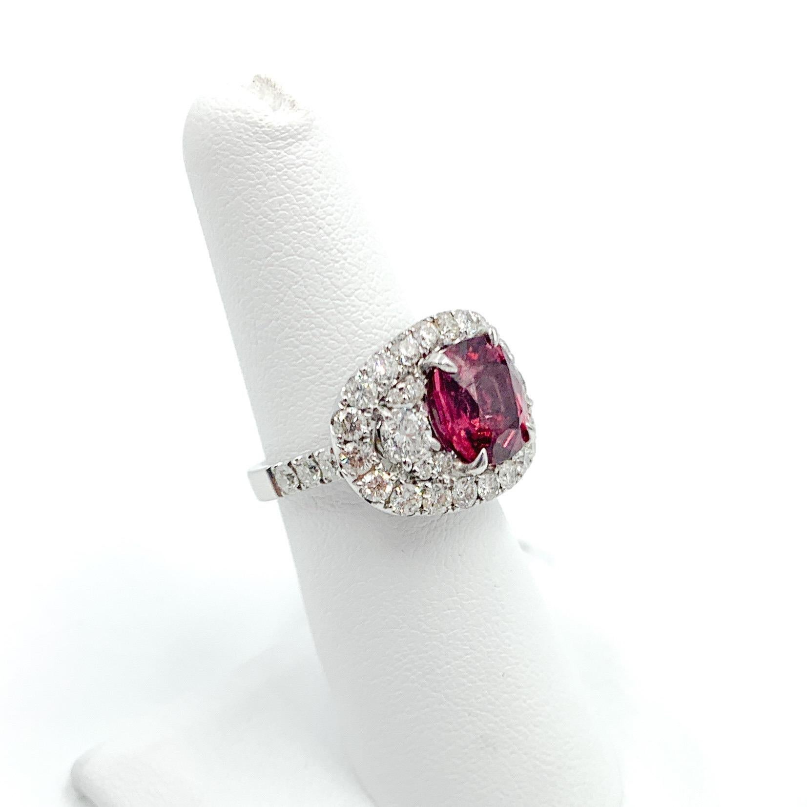 red spinel jewellery