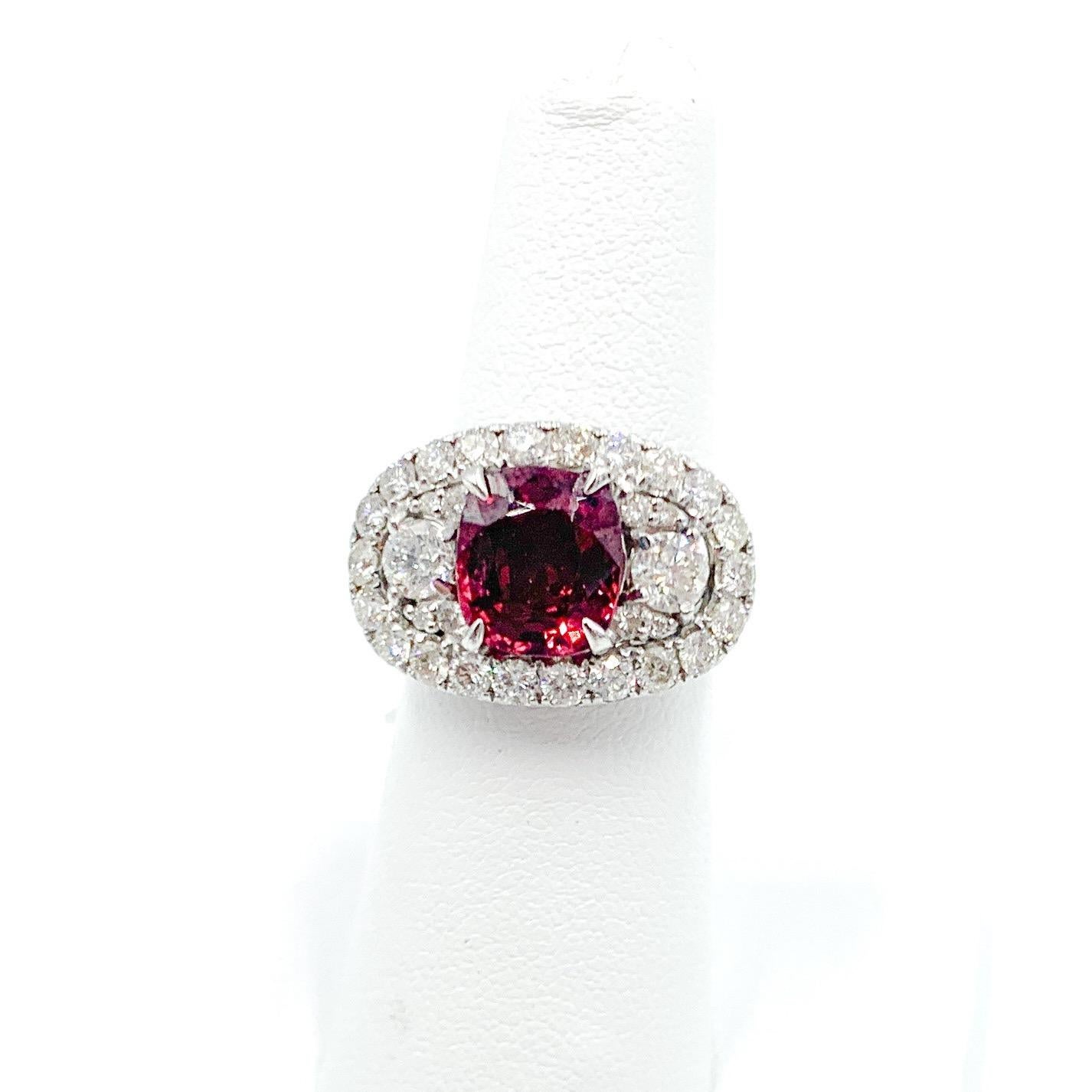 raspberry sapphire ring