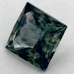4.19 Ct Blue Sapphire Princess Loose Gemstone