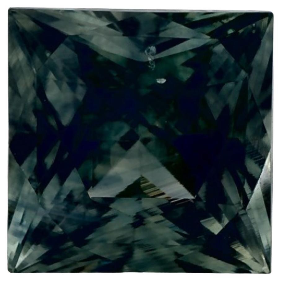 4.19 Ct Blue Sapphire Princess Loose Gemstone