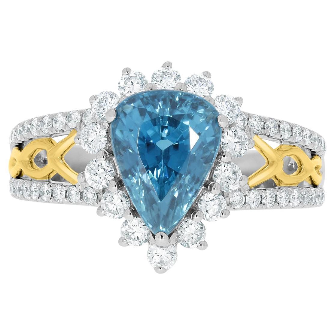 Blue Zircon Rings 205 For Sale on 1stDibs antique blue zircon ring