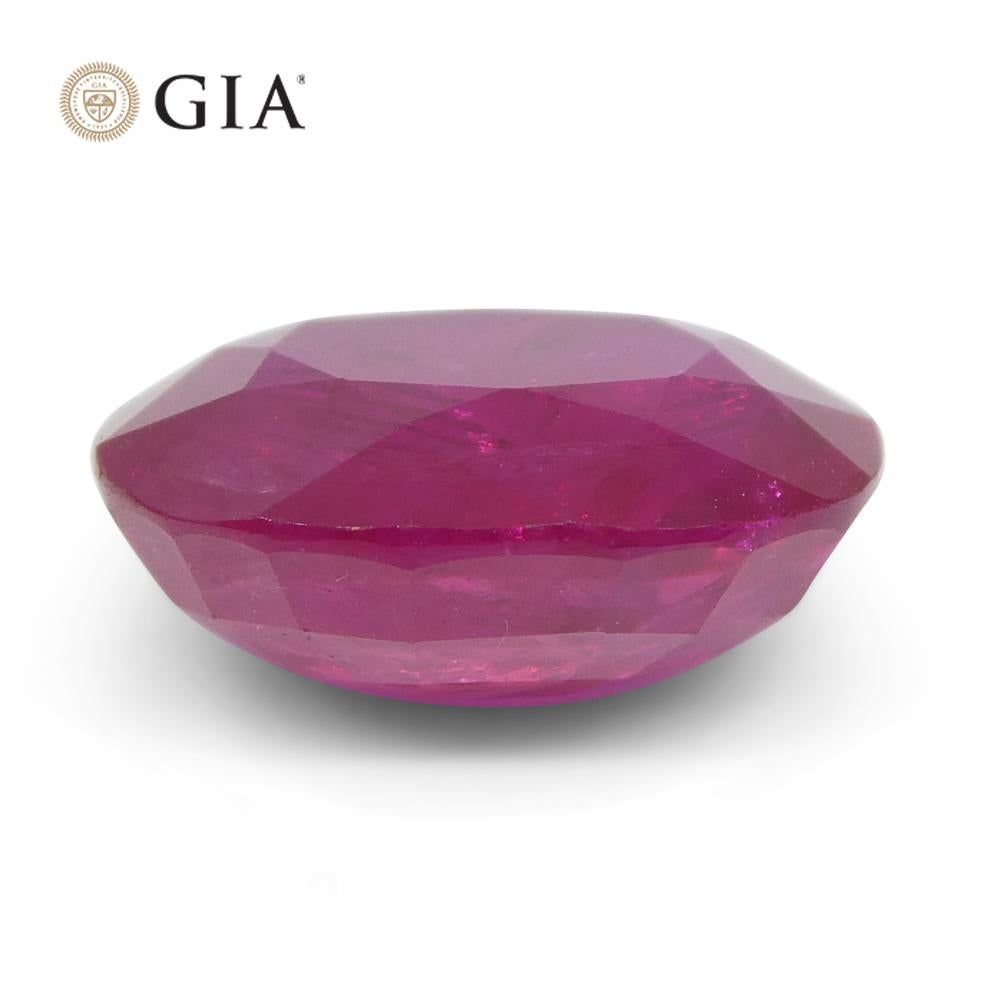 4.19ct Cushion Vivid Red Ruby GIA Certified Mozambique   For Sale 6