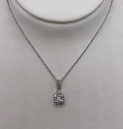 .41ct Princess Cut Diamond pendant in 18KT White Gold