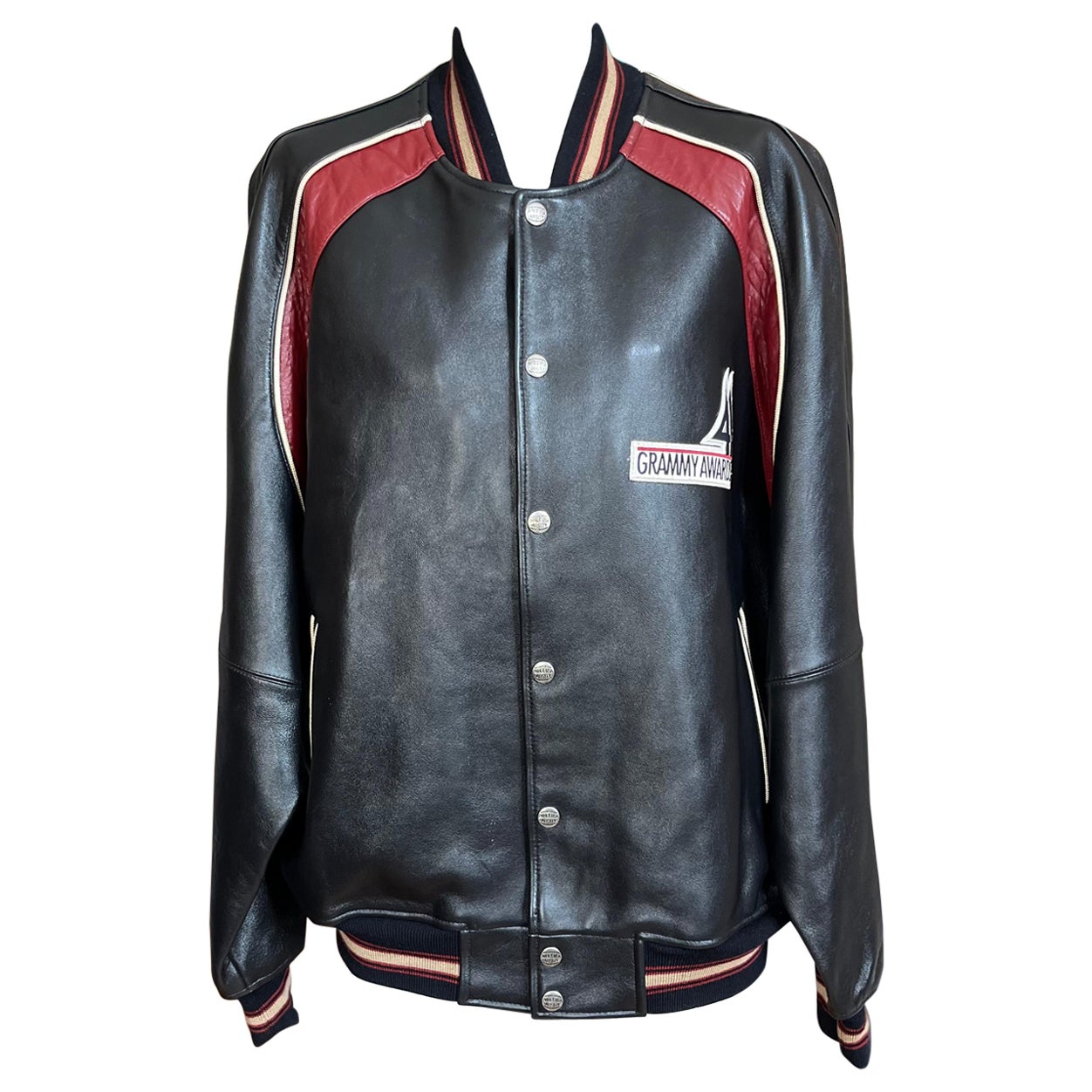 41st Grammy Awards Avirex Leather Jacket XL For Sale