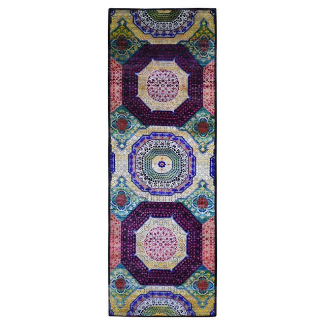 Blue Transitional Sari Silk Handmade Rusted Floral Pattern Designed ...