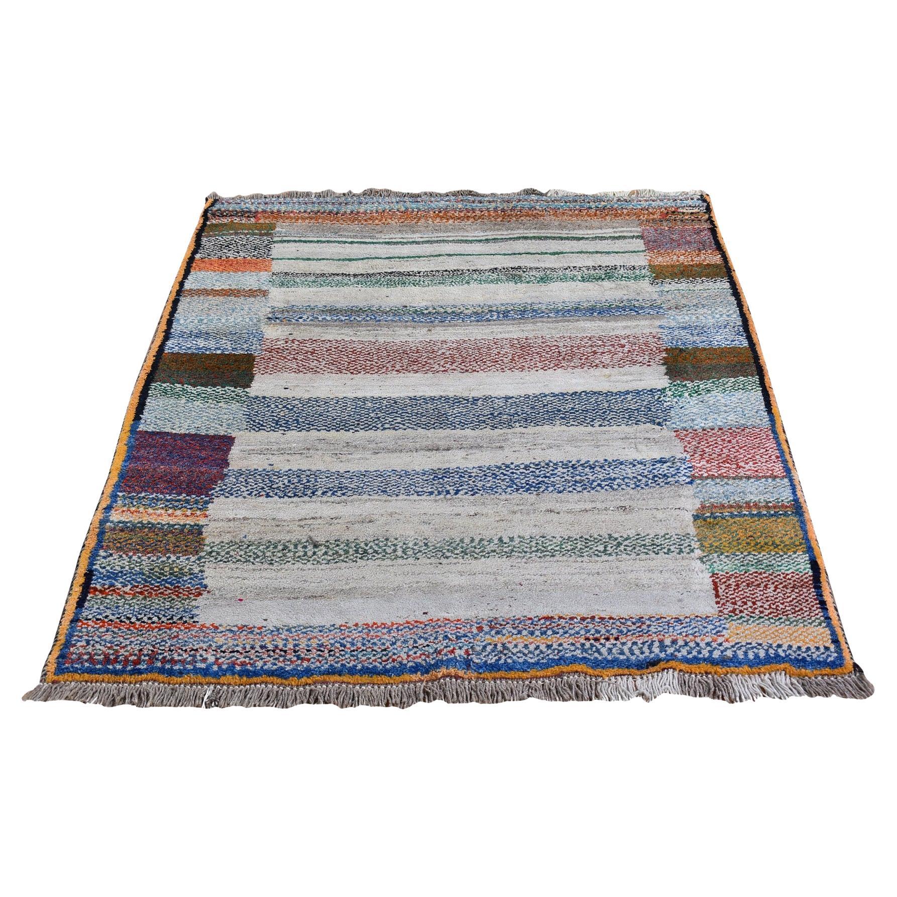 4
1 "x5
Tapis d
Orient Persan Gabbeh Organic Wool Multi-color Hand Knots Rugs