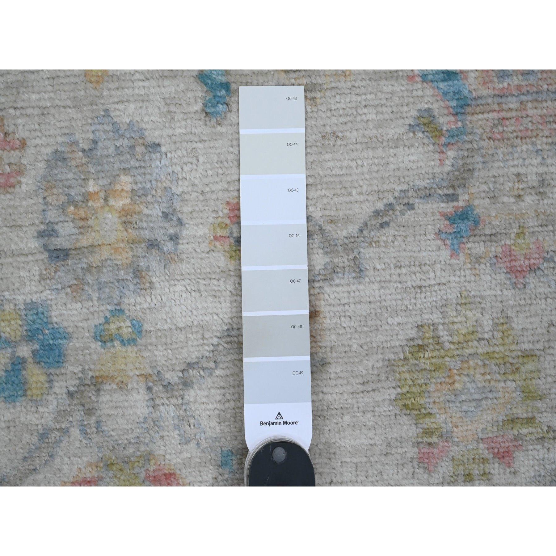 Afghano Tappeto Runner in lana annodato a mano 4'1 