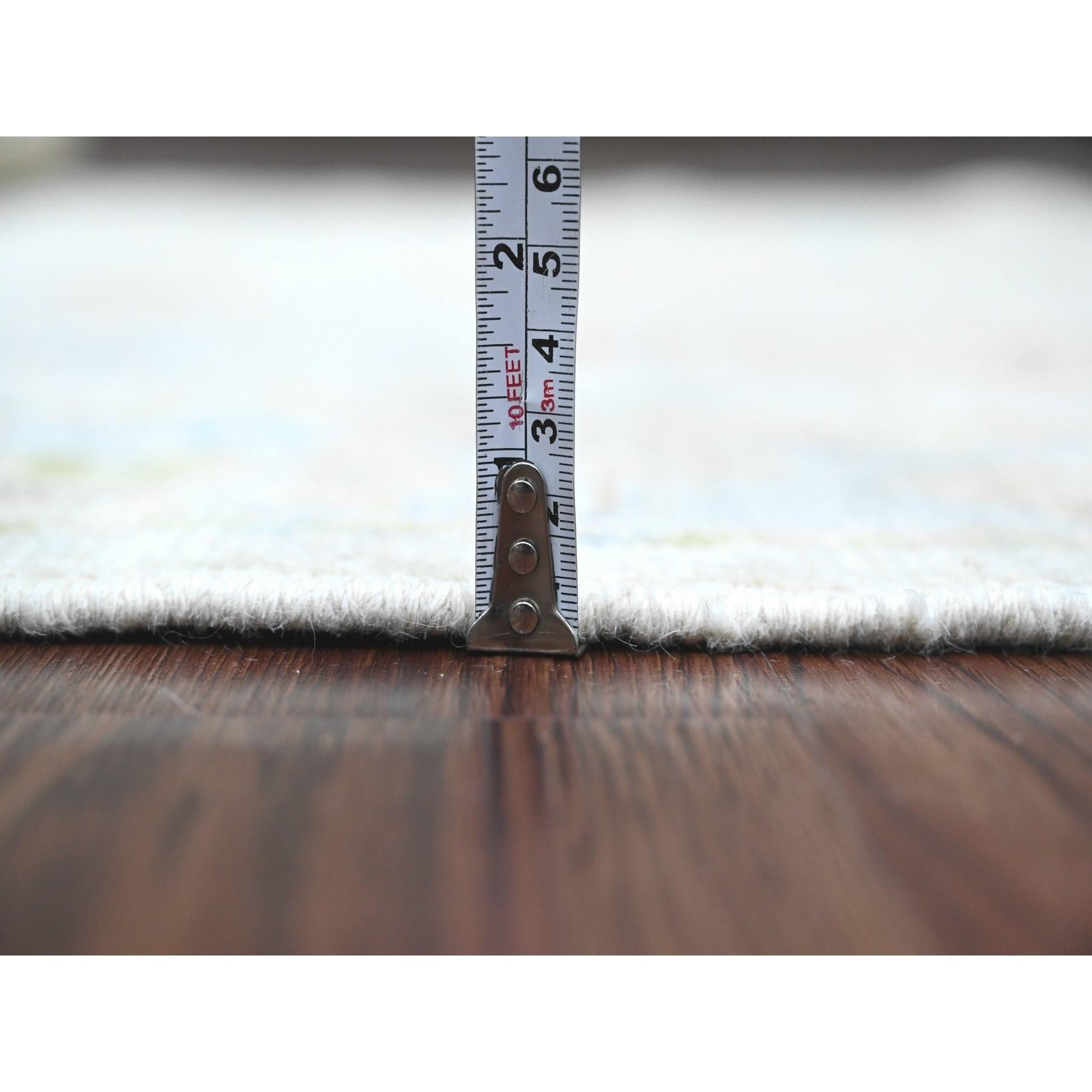 Tappeto Runner in lana annodato a mano 4'1 