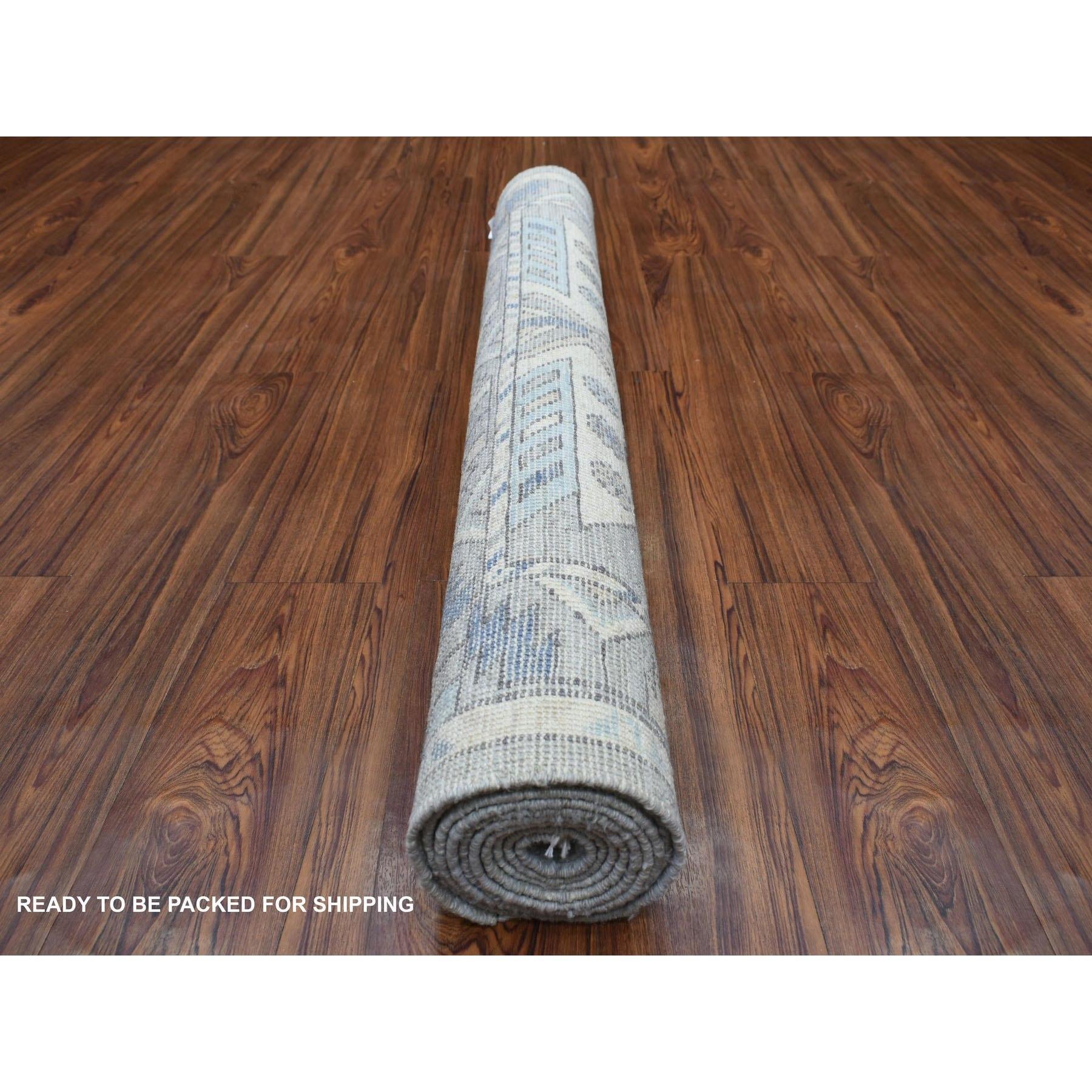 Afghano Tappeto Runner largo 4'1 