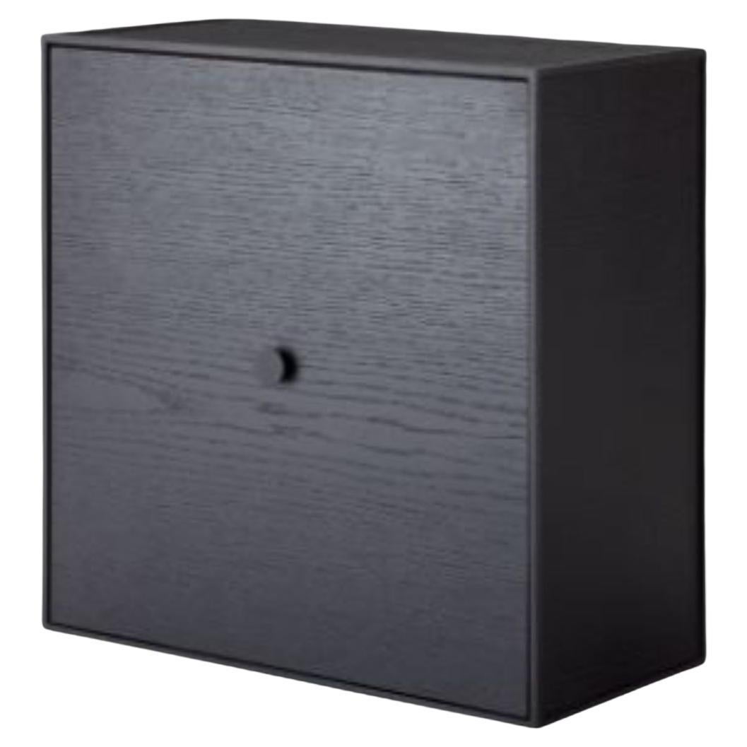 42 Black Ash Frame Box with Door by Lassen For Sale