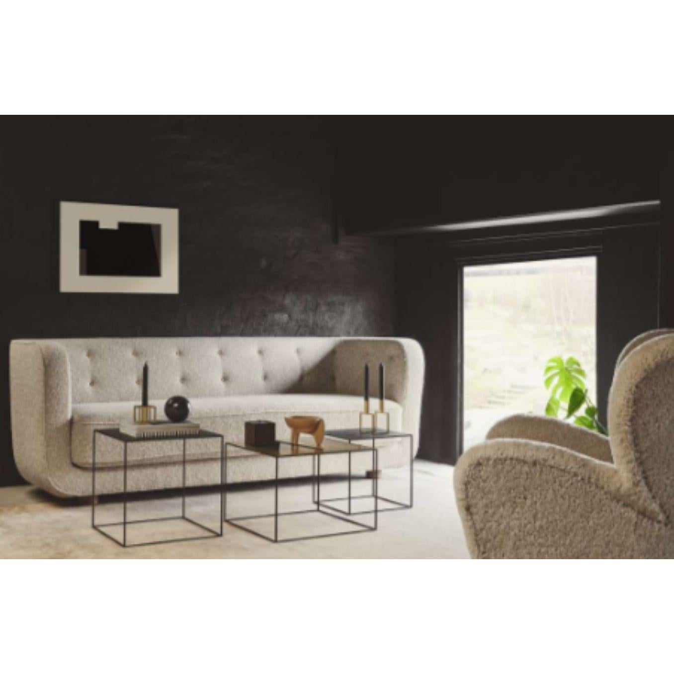 Modern 42 Black Ash Twin Table by Lassen For Sale