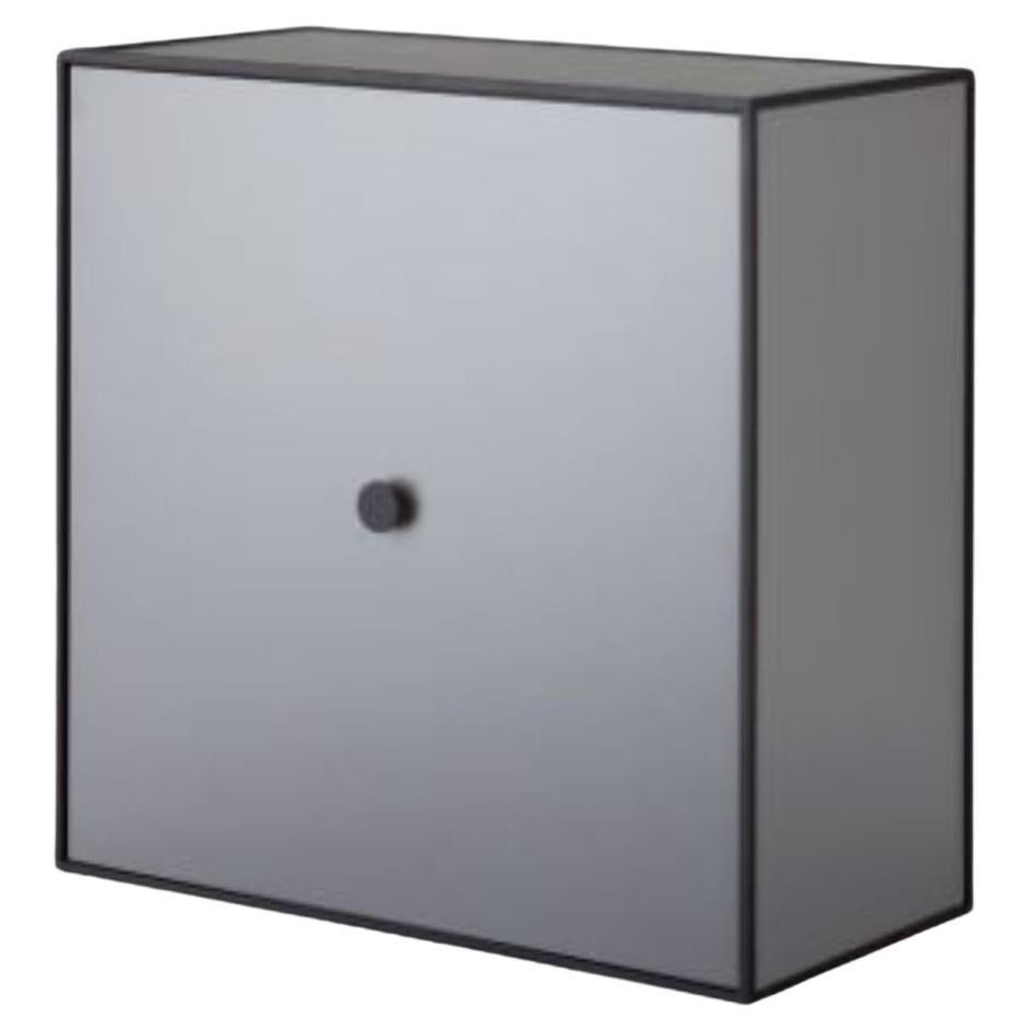 42 Dark Grey Frame Box with Door by Lassen For Sale