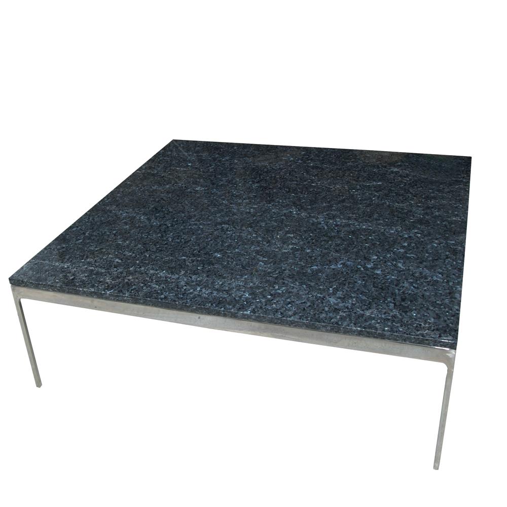 Mid-Century Modern Granite Stainless Steel TA35 Series Zographos Coffee Table