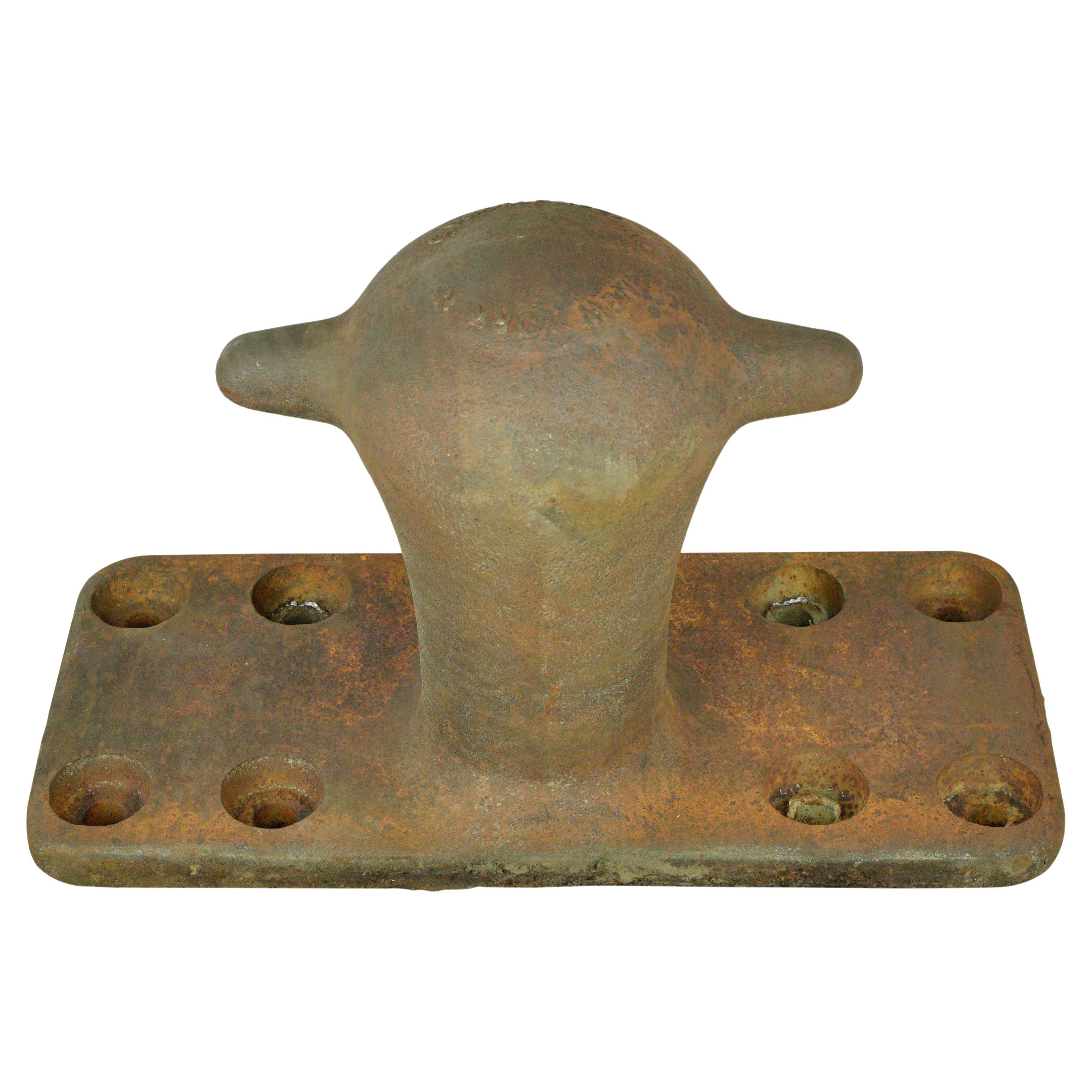 42 in. Cast Iron Ship Maritime Mooring Bollard 800 Pounds