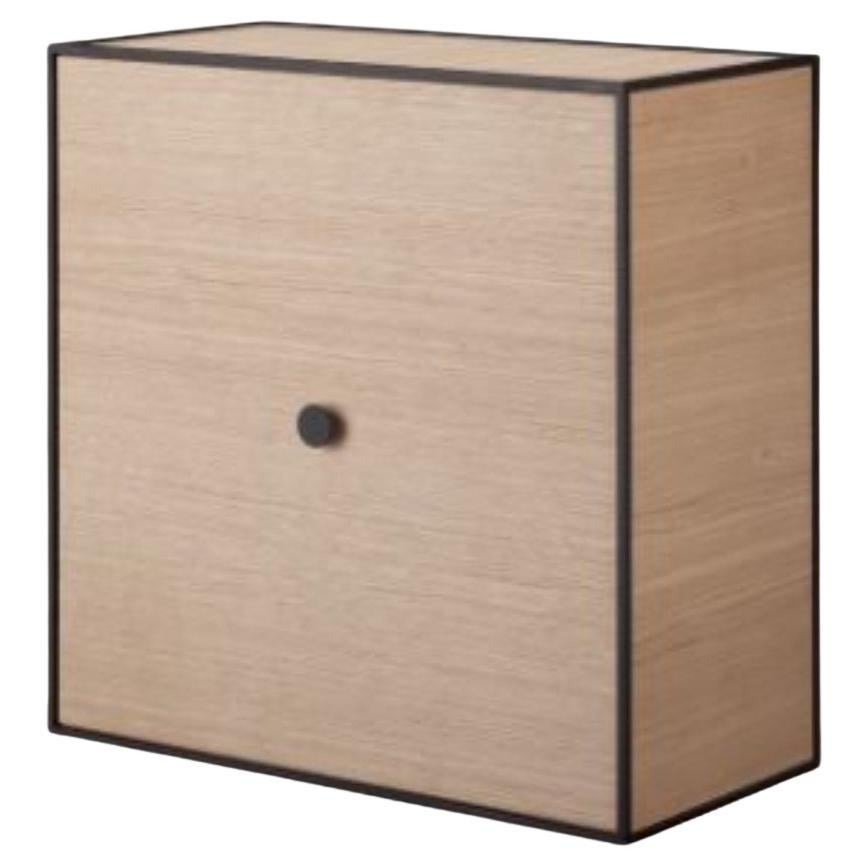 42 Oak Frame Box with Door by Lassen For Sale