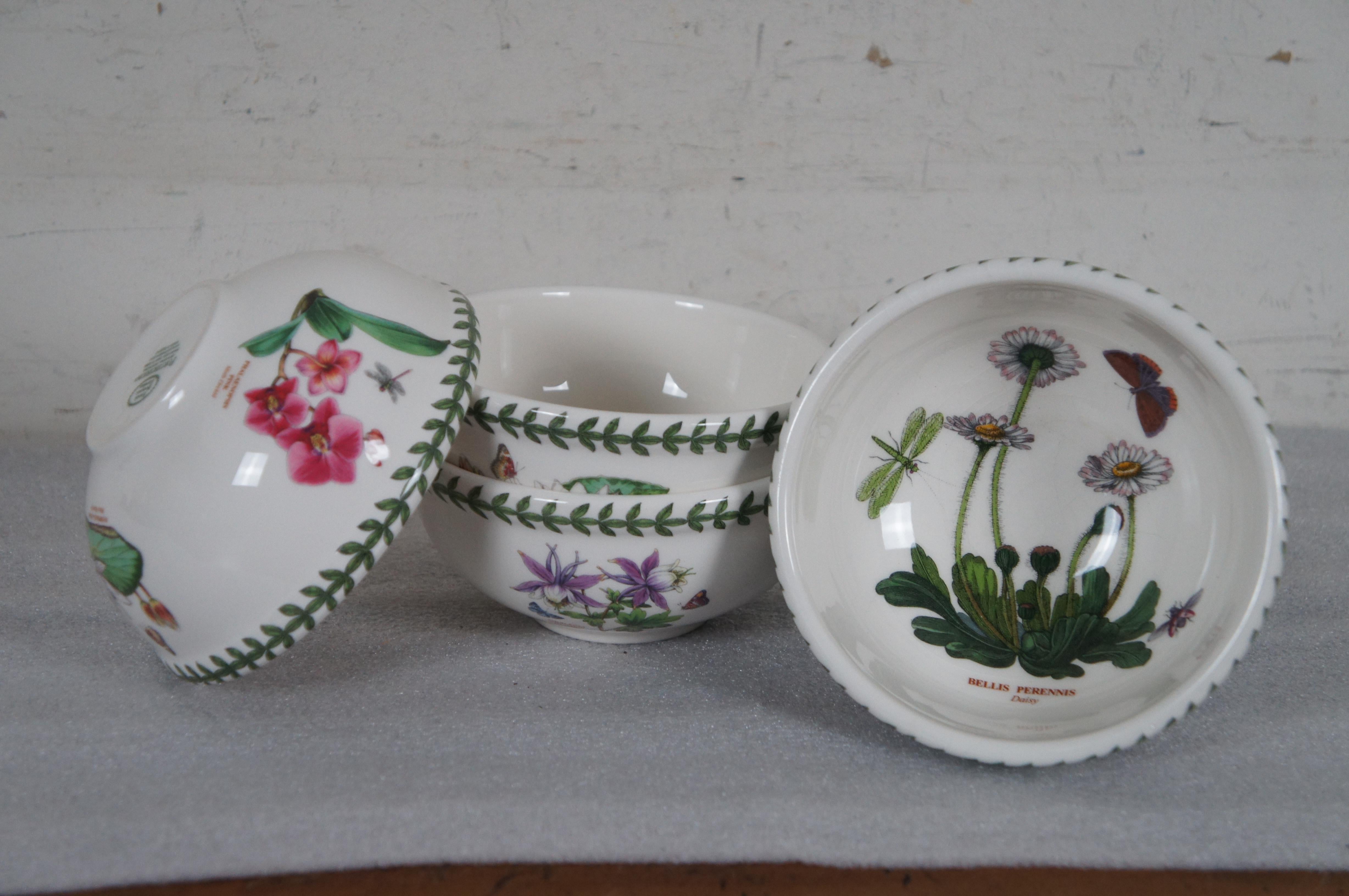 42 Pc Portmerion Botanic Garden Floral Dinnerware China Serving Set 3