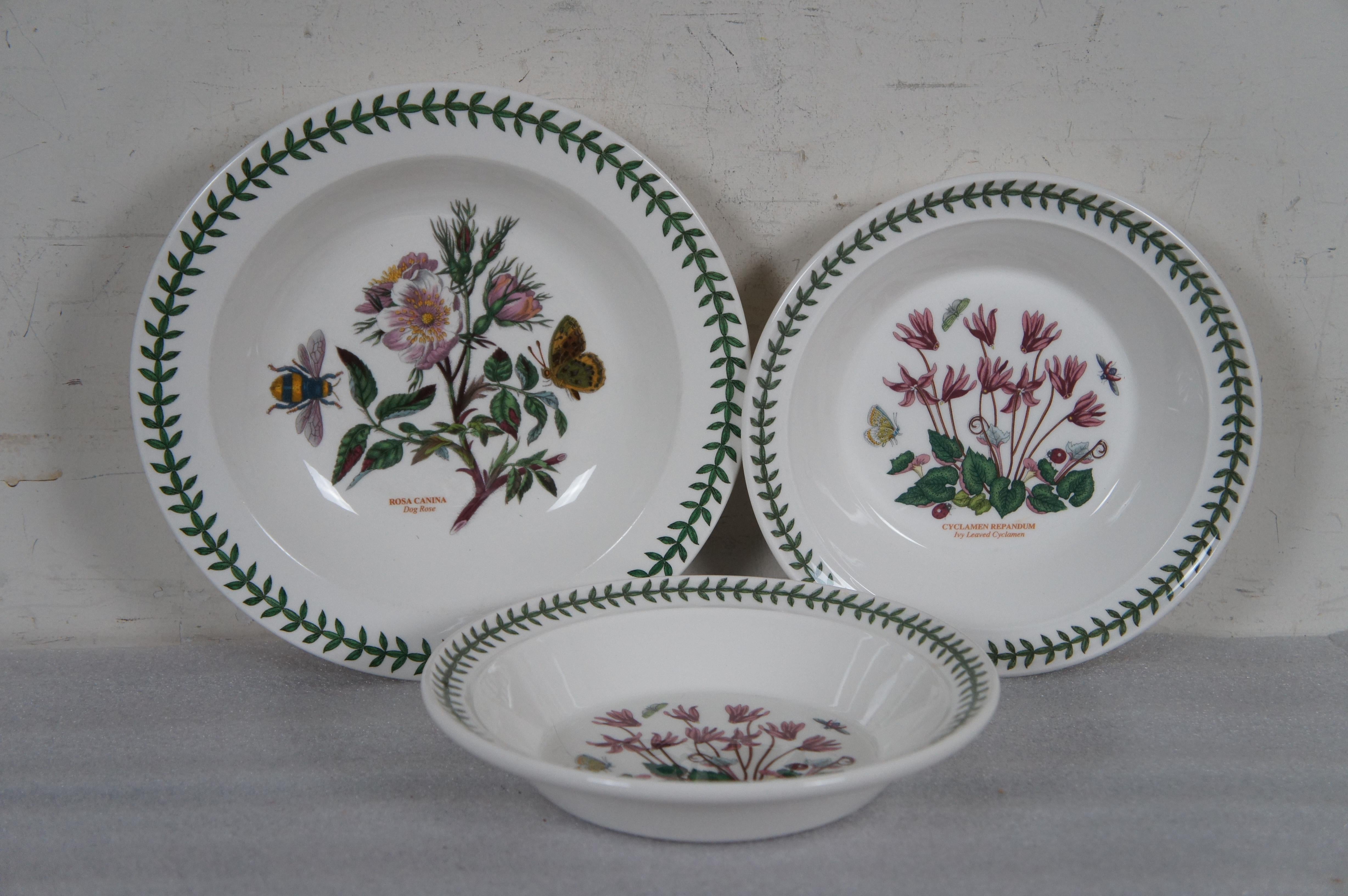 42 Pc Portmerion Botanic Garden Floral Dinnerware China Serving Set 4