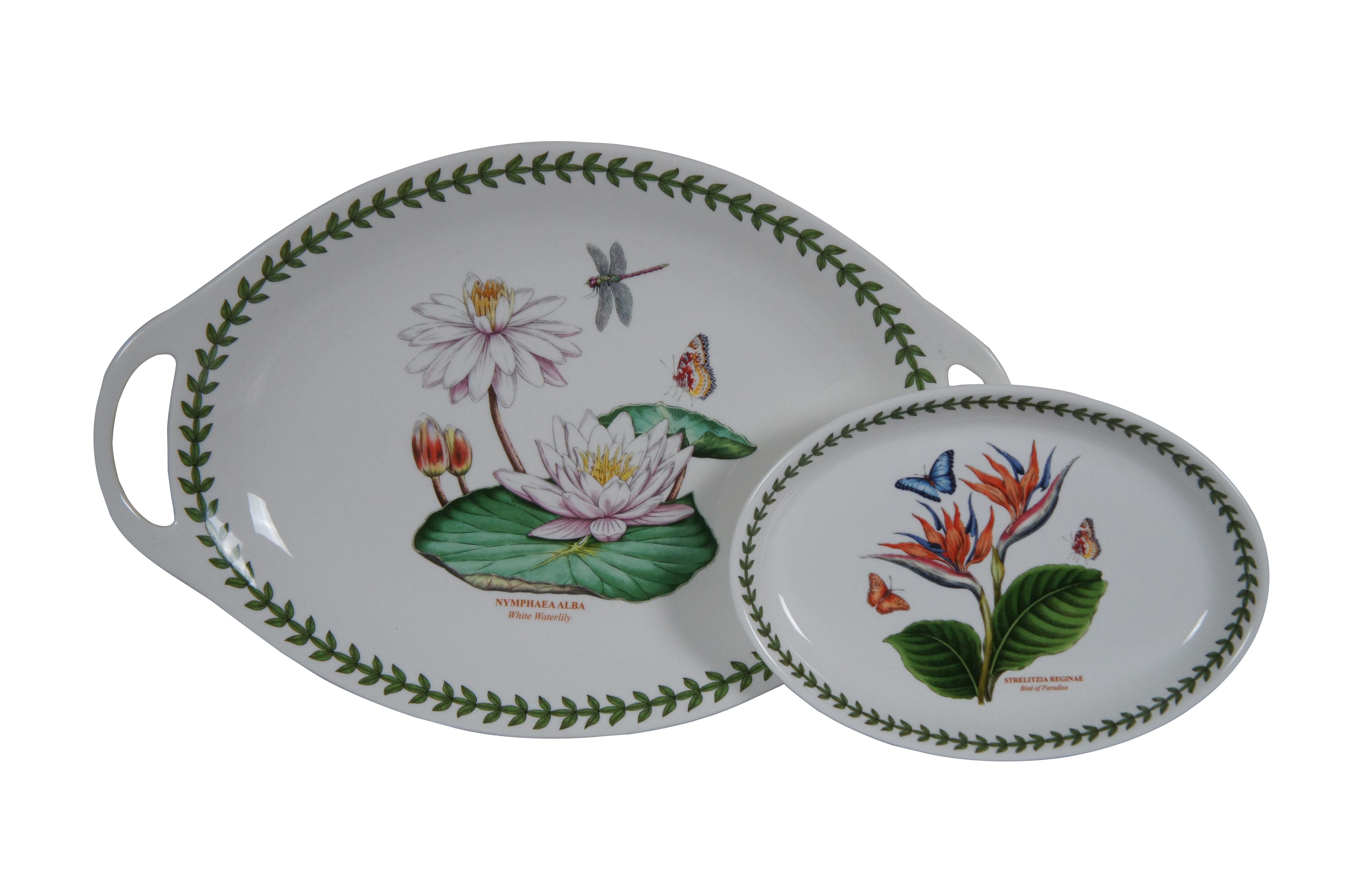 Modern 42 Pc Portmerion Botanic Garden Floral Dinnerware China Serving Set