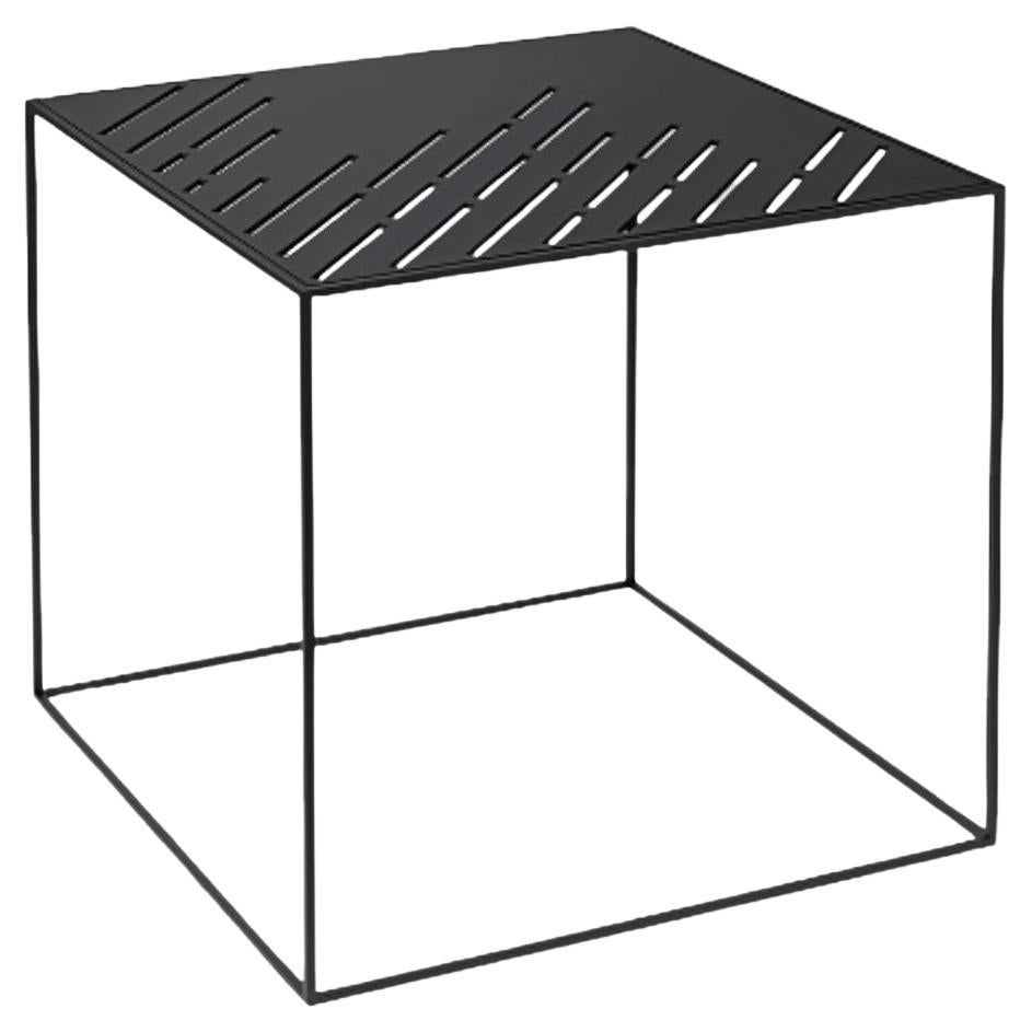 42 Perforated Twin Table by Lassen For Sale