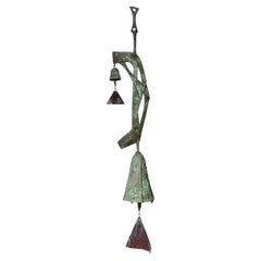 42" Rare One of a Kind Paolo Soleri Cosanti Original Bronze Wind Bell Sculpture