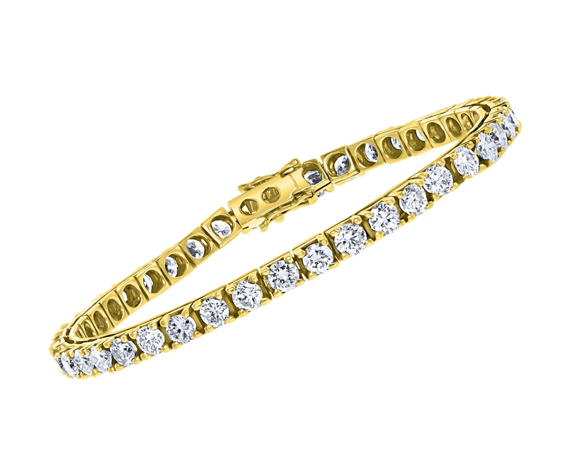 14 karat gold tennis bracelet
