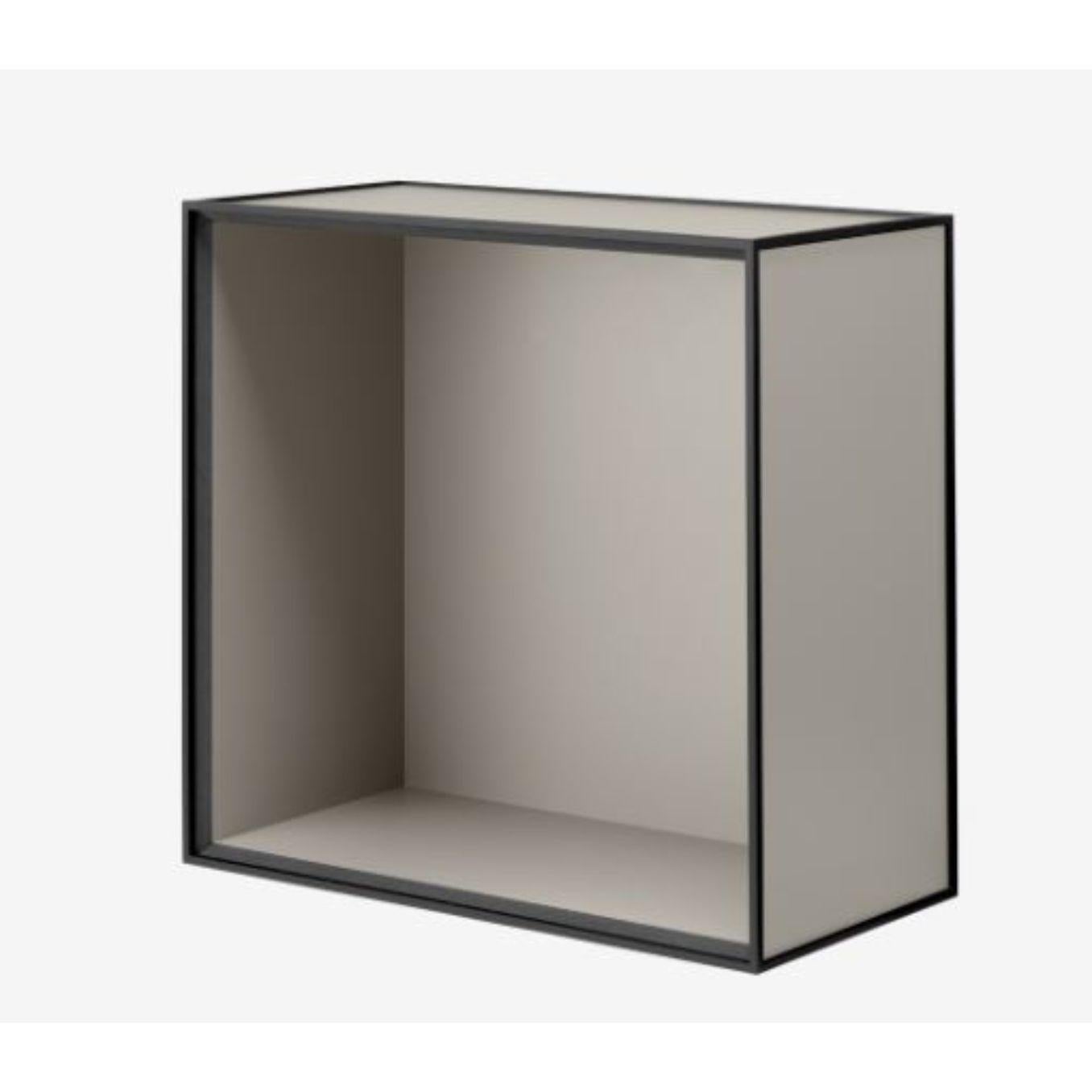 42 Fjord frame box by Lassen
Dimensions: D 42 x W 21 x H 42 cm 
Materials: Finér, Melamin, Melamin, Melamine, Metal, Veneer
Also available in different colours and dimensions. 
Weight: 10.5 Kg


By Lassen is a Danish design brand focused on