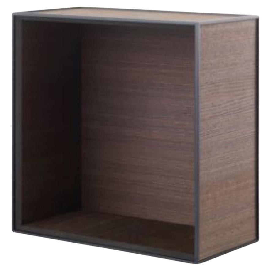 42 Smoked Oak Frame Box by Lassen For Sale