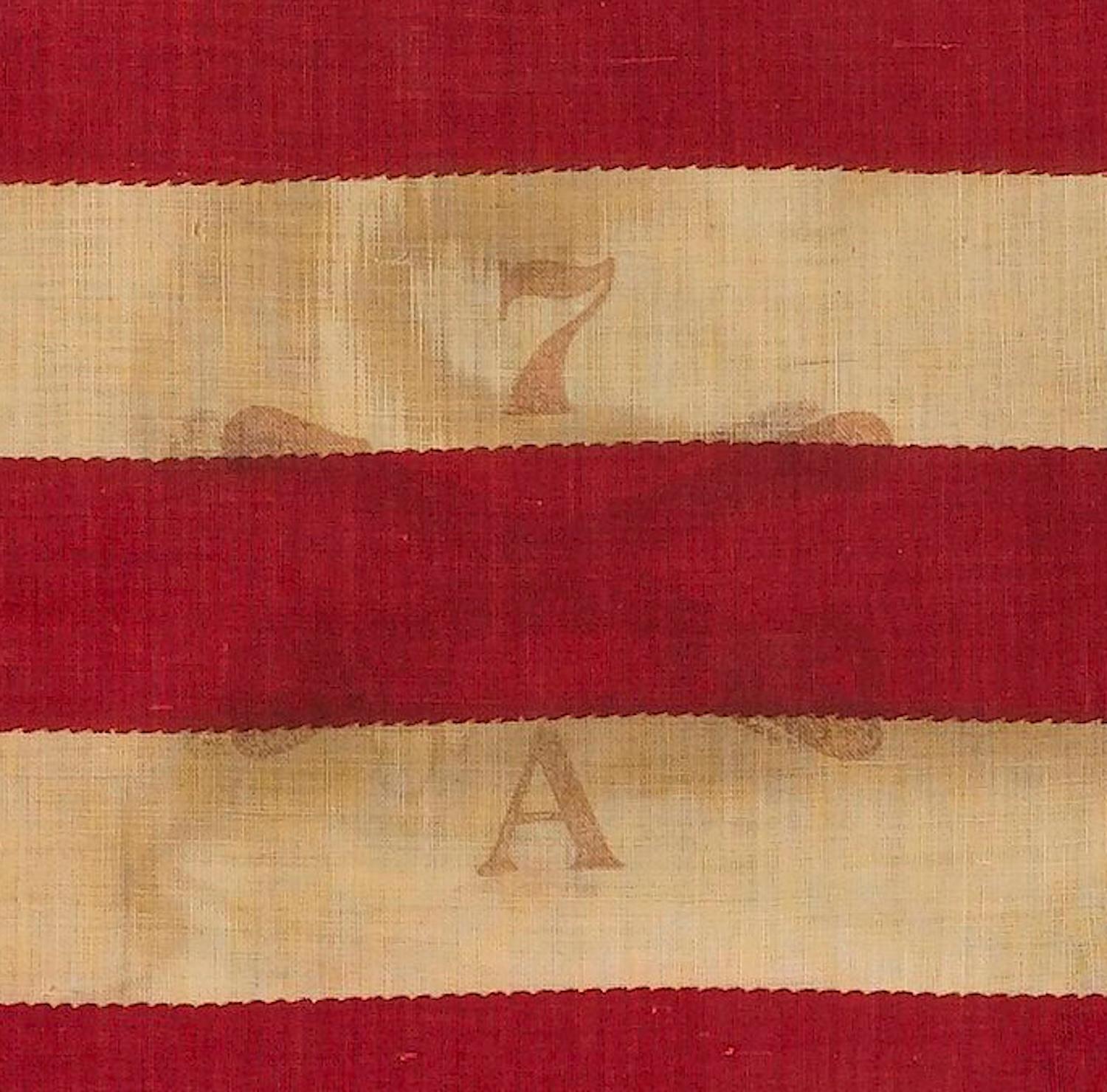 Late 19th Century 42-Star 7th Cavalry Regiment Parade Guidon, Printed 