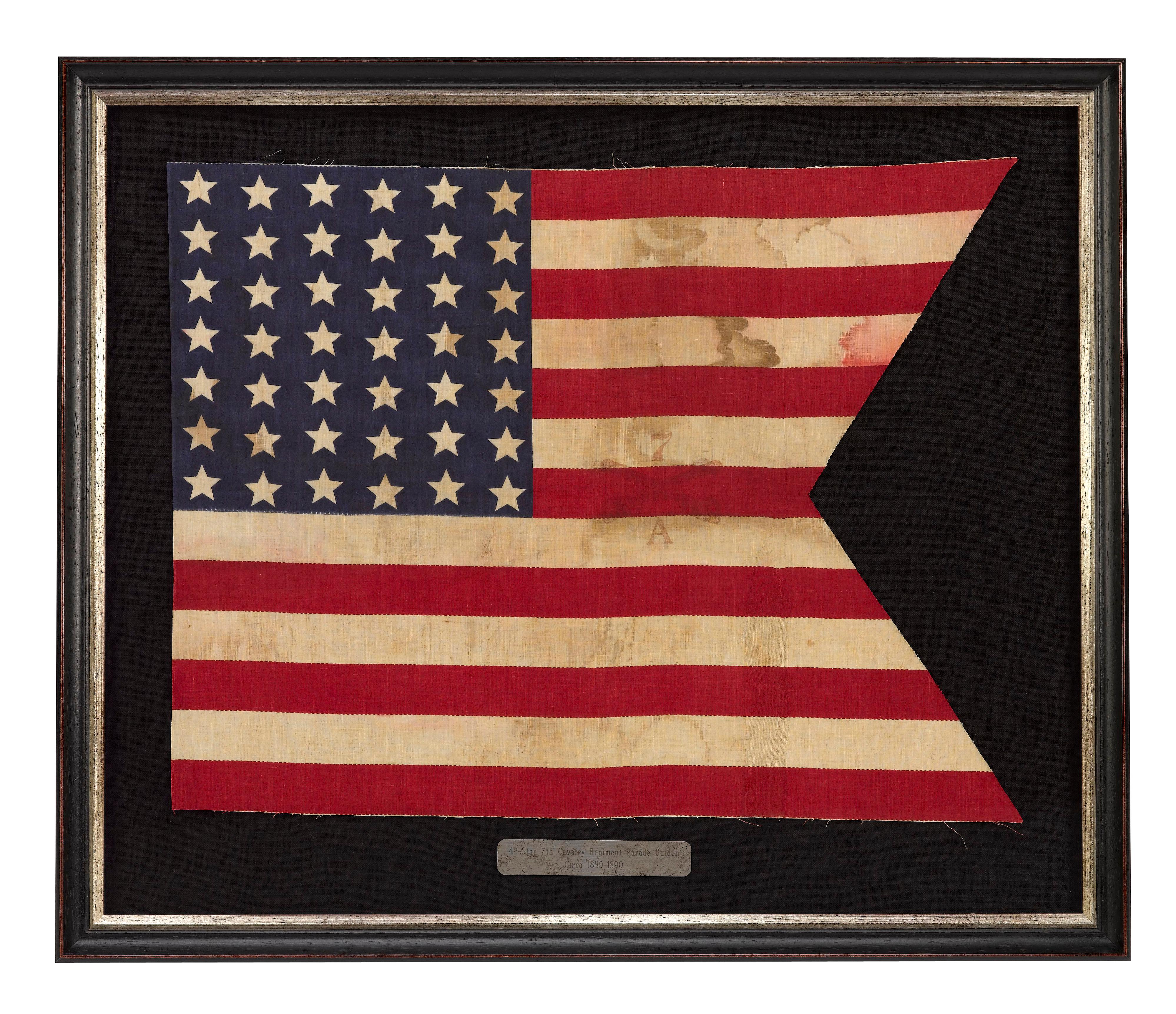 42-Star 7th Cavalry Regiment Parade Guidon, Printed 