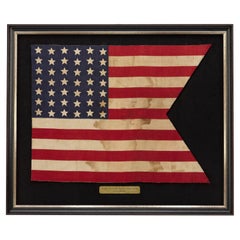 Parade du 7e régiment de cavalerie à 42 étoiles Guidon, imprimé « 7C », vers 1889-1895