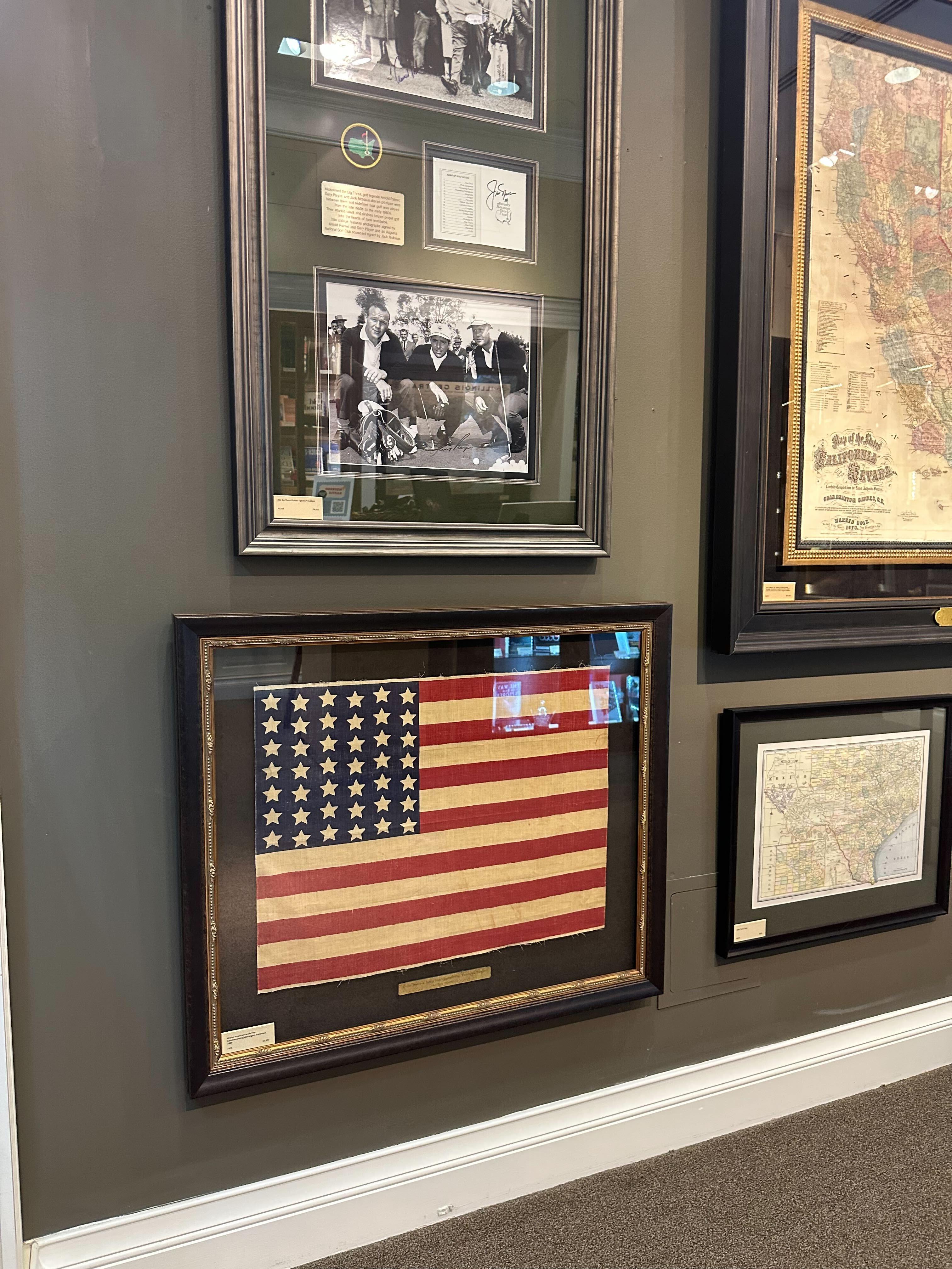 Drapeau de parade américain à 42 étoiles, commémorant l'accession à l'État de Washington, 1889 en vente 3