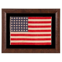 42 Star Vintage American Parade Flag, Ca 1889-1890