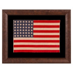 42 Star Antique American Parade Flag, Washington Statehood, ca 1889-1890